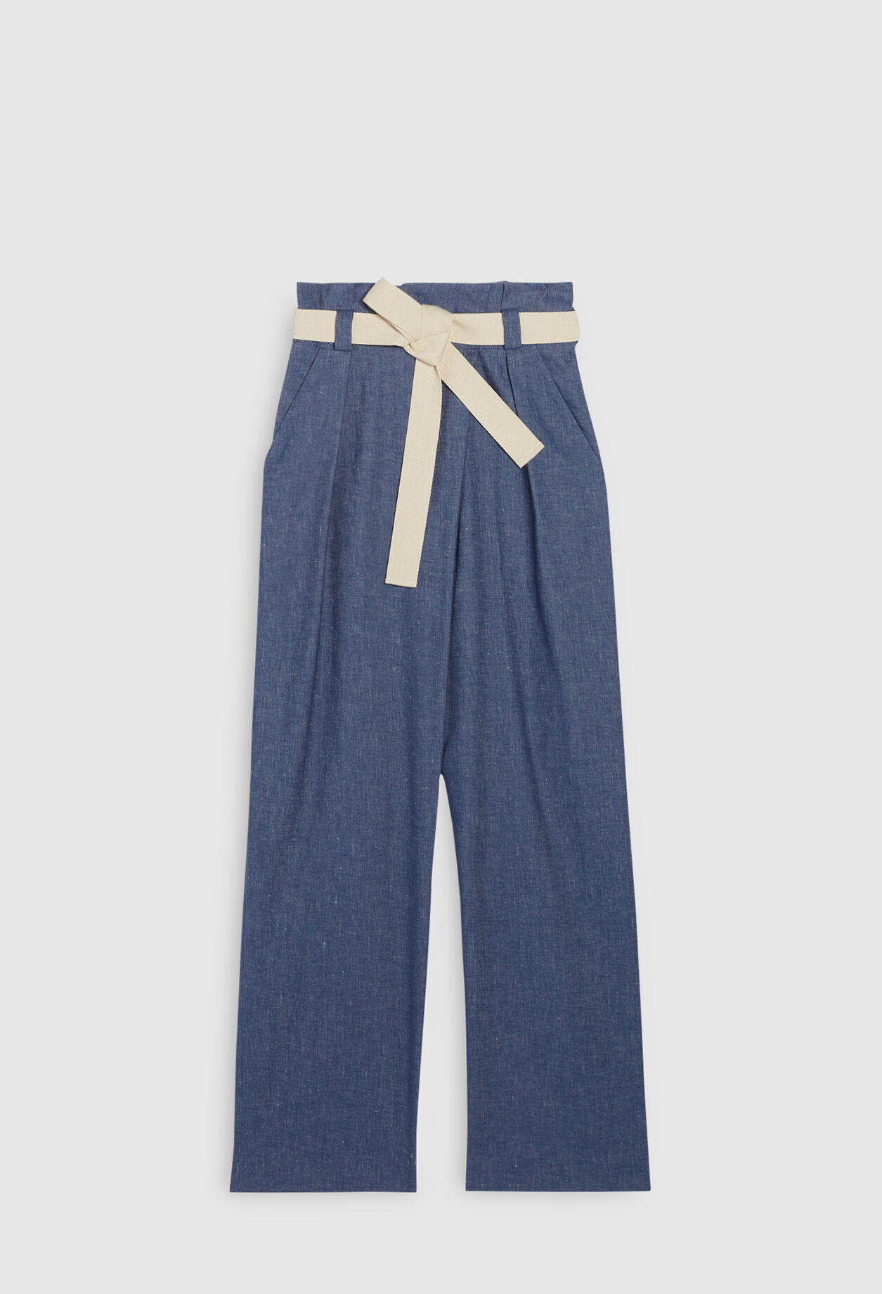 Pantalón paperbag de talle alto