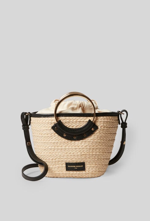 Bolso pequeño mimbre trenzado