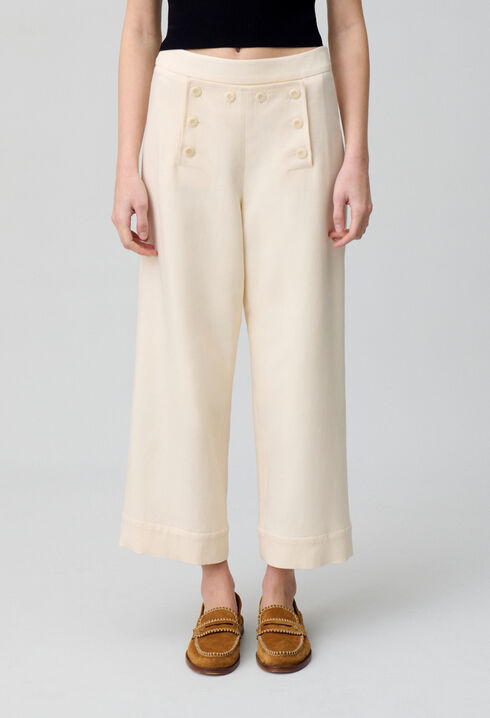 Pantalón con botones tipo pont