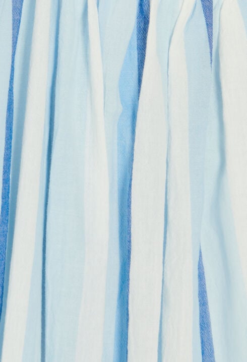 Vestido corto asimétrico azul