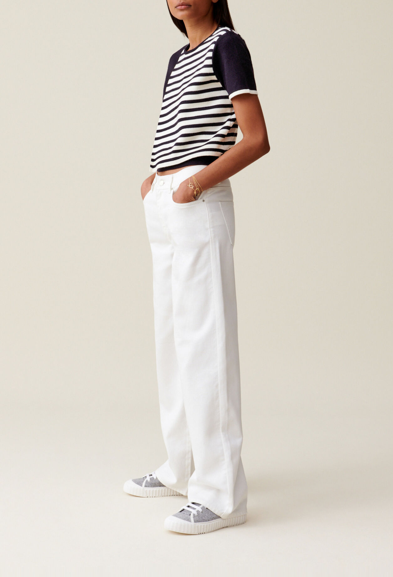 Jersey corto estilo marinero