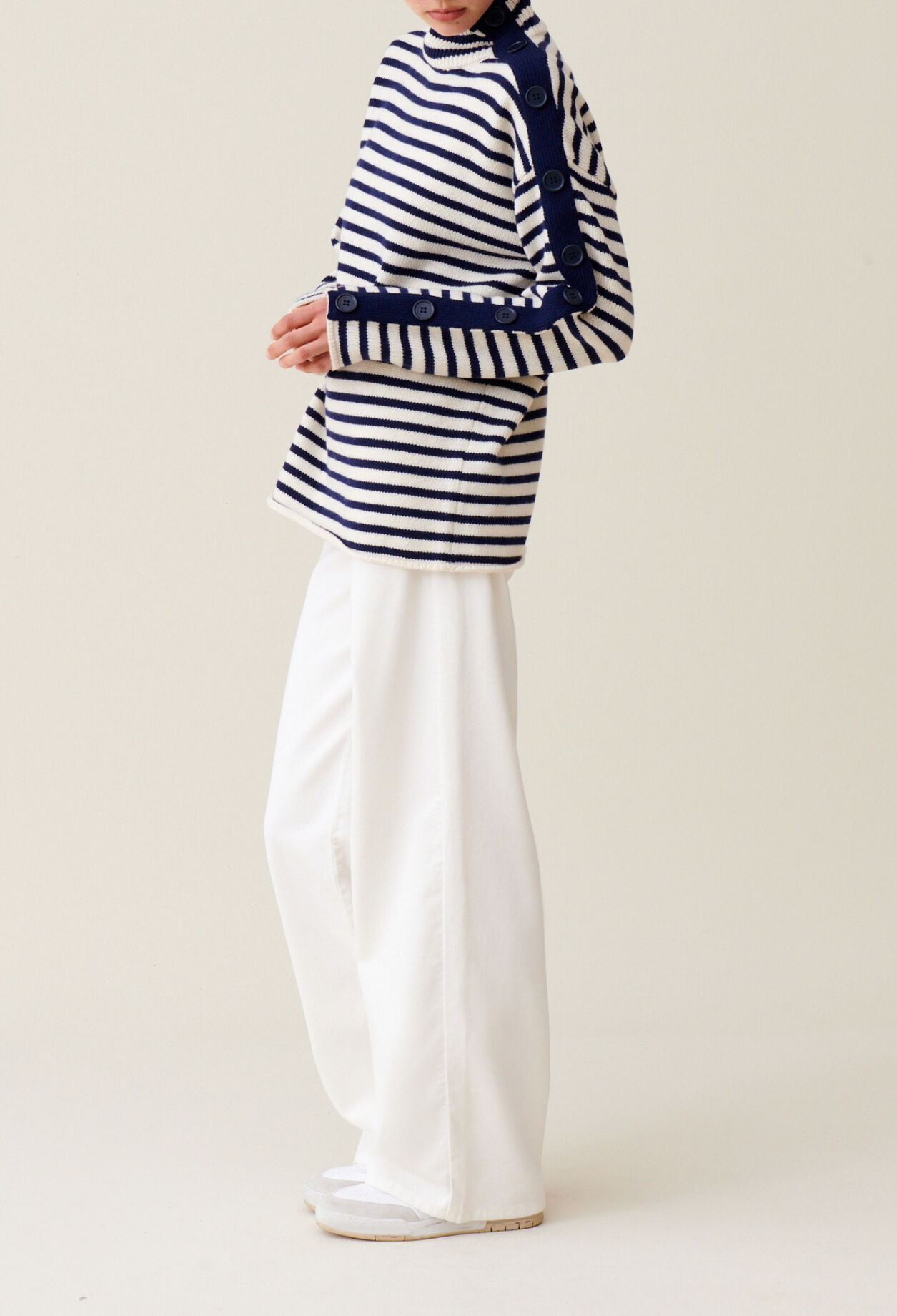 Jersey marinero cuello alto