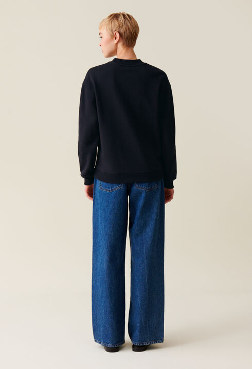 Sudadera amplia Claudie estampada
