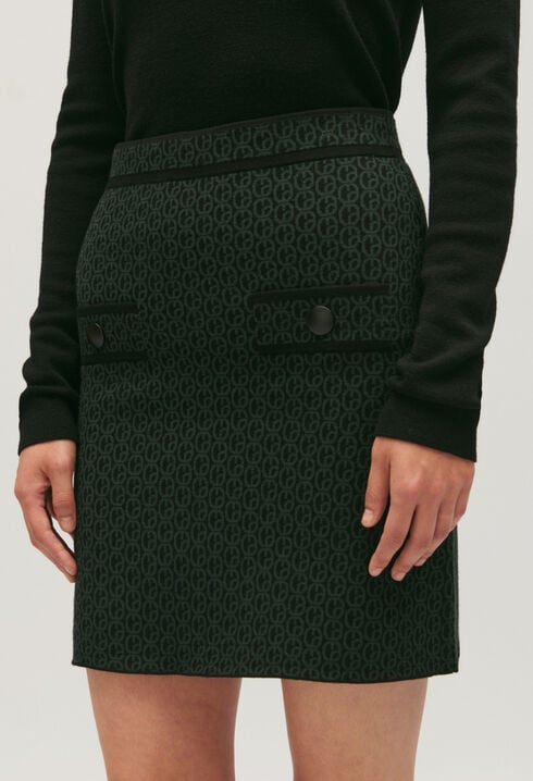 Falda corta de punto