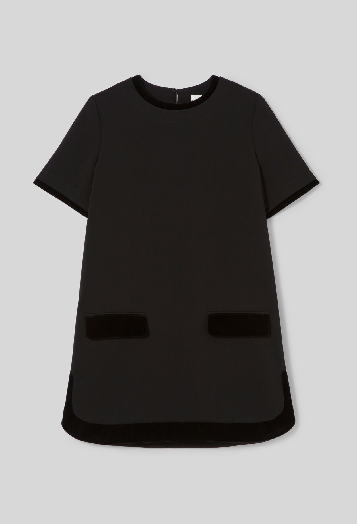 Vestido corto de terciopelo