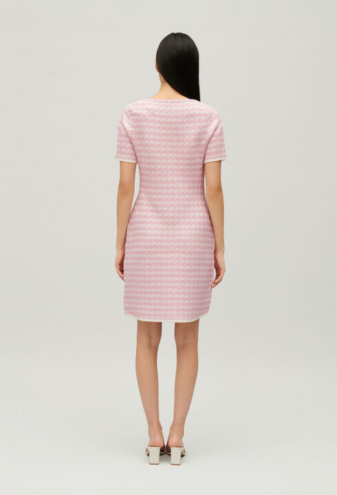 Vestido de punto de dos colores
