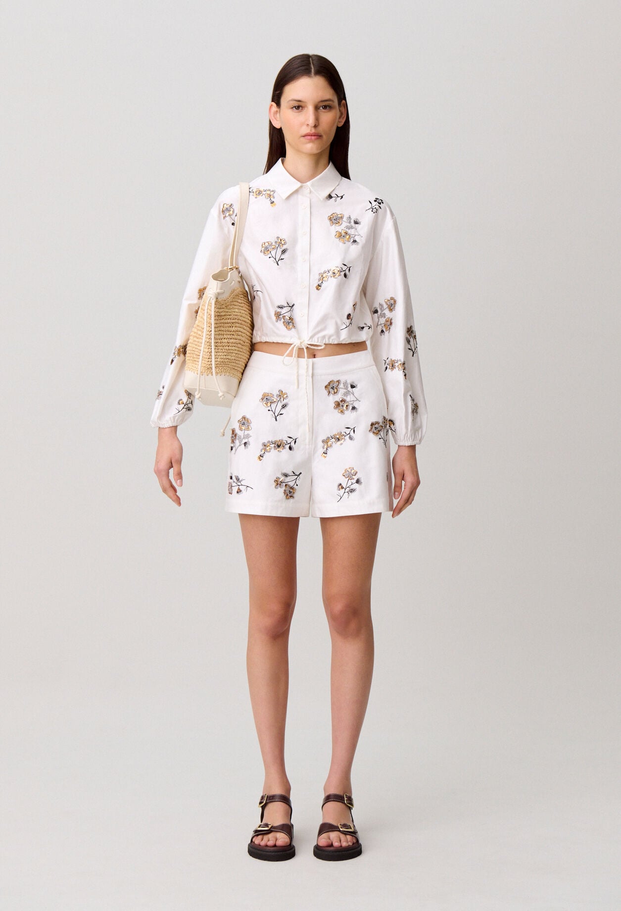 Shorts de flores