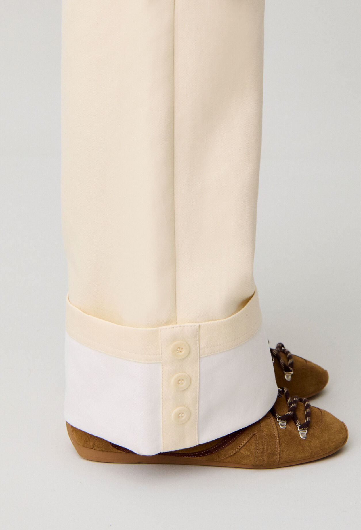 Pantal&oacute;n recto de algod&oacute;n elegante