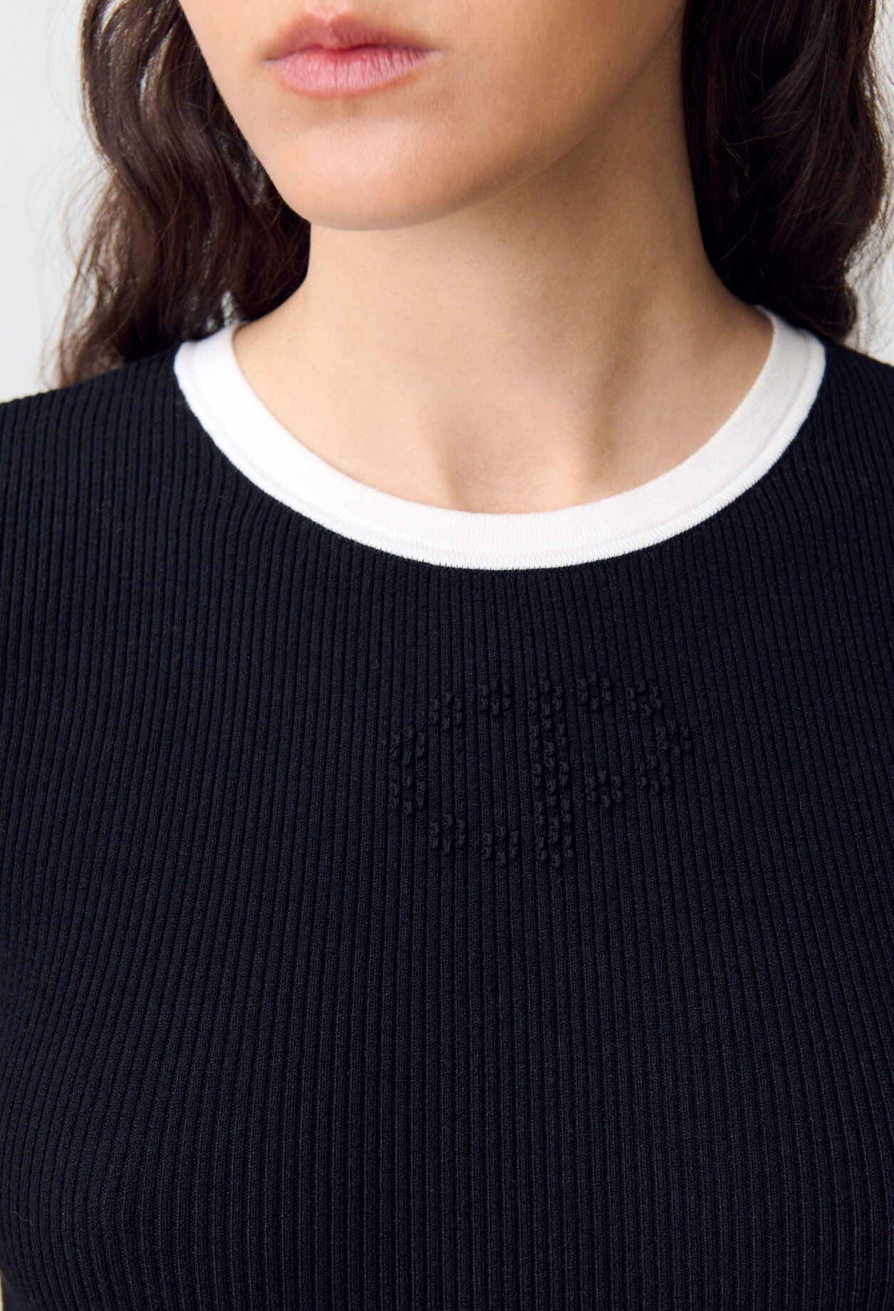 Camiseta de punto fino