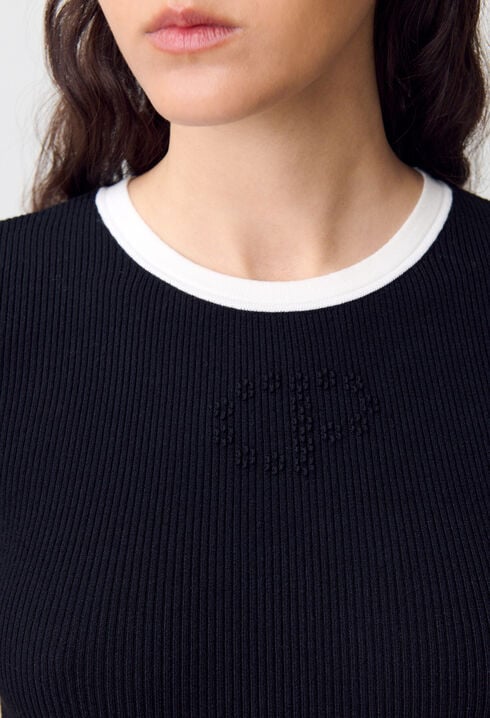 Camiseta de punto fino