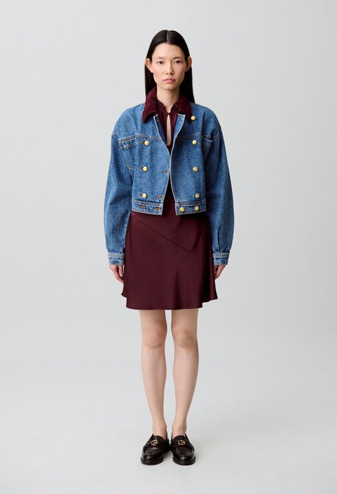 Vestido corto fluido