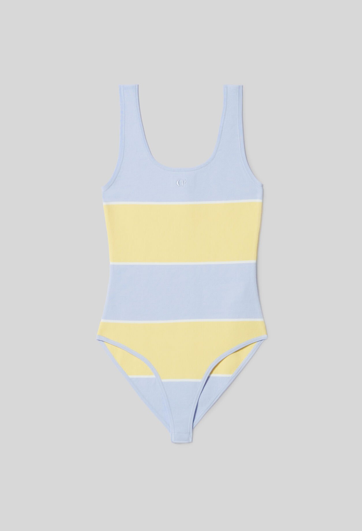 Body bicolor de punto fino