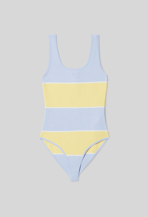 Body bicolor de punto fino