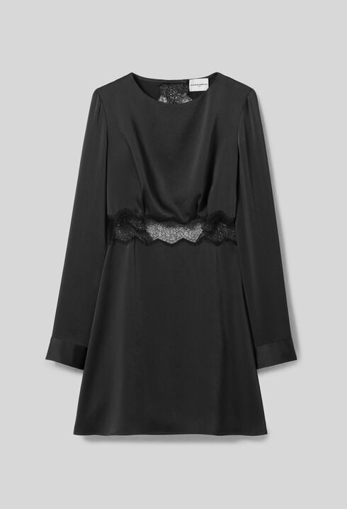 Vestido corto satinado