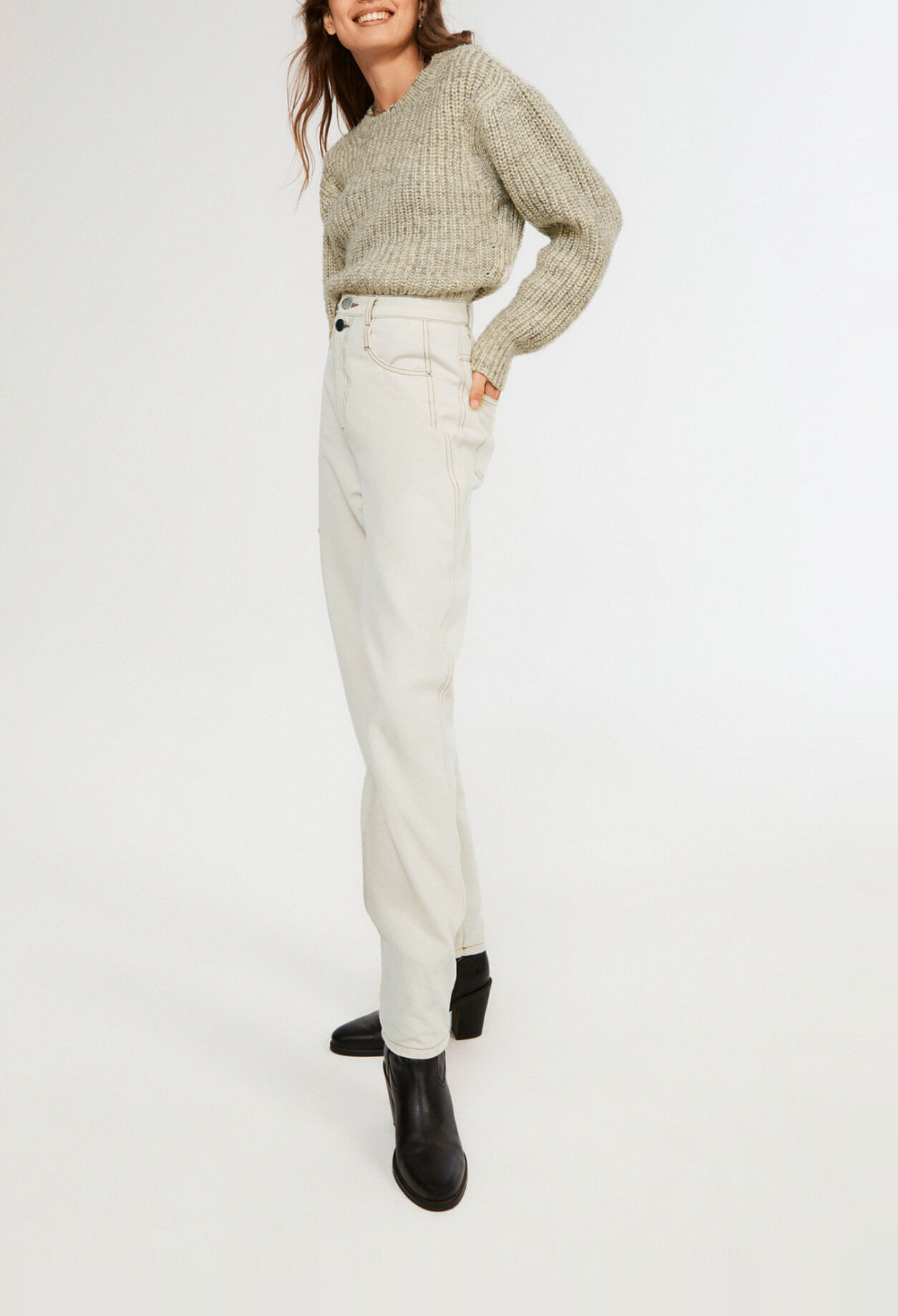 Vaquero beige de denim ecowash
