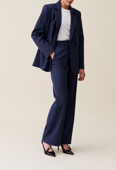 Blazer cruzado azul marino