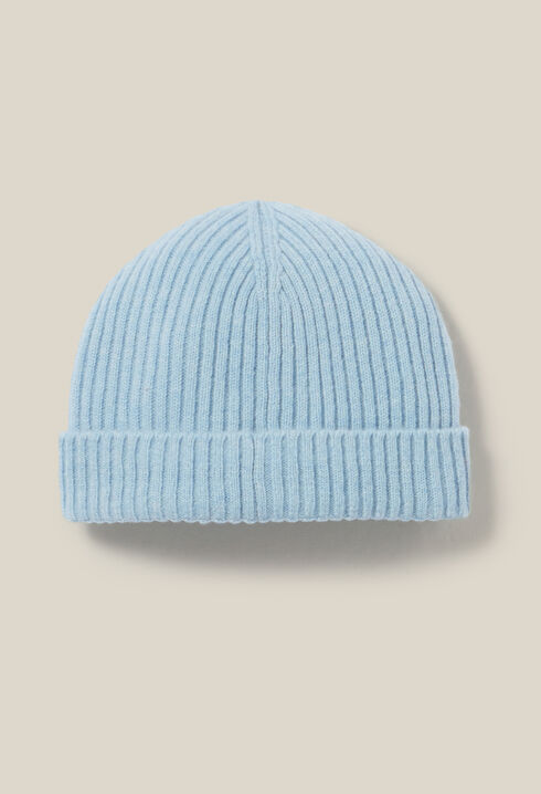Gorro de canalé cachemir bordado CP