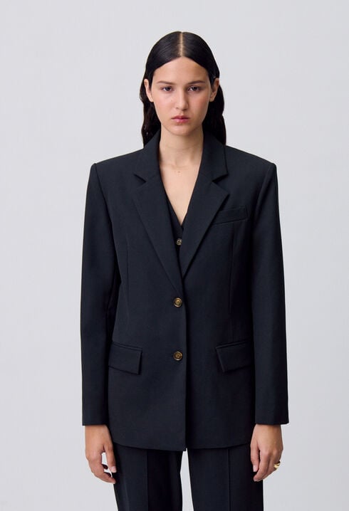 Chaqueta recta de traje