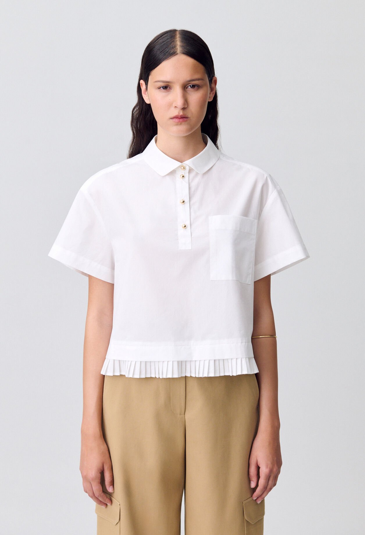Top con cuello Peter Pan