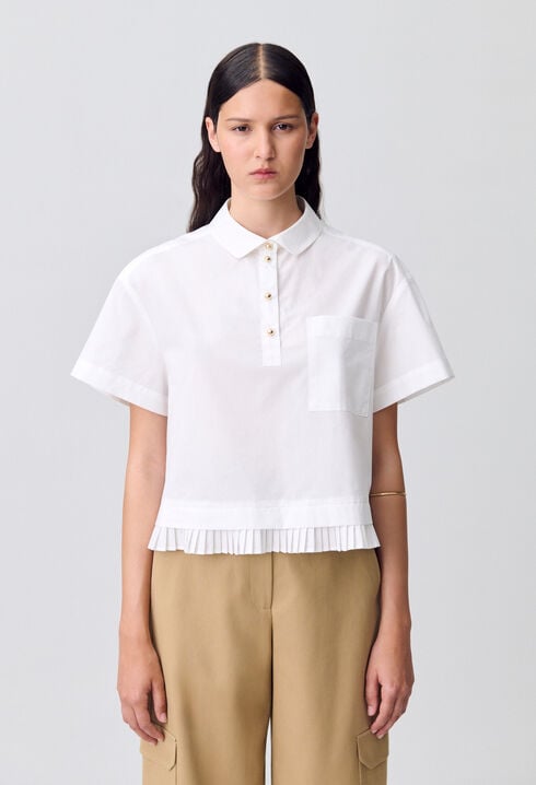 Top con cuello Peter Pan