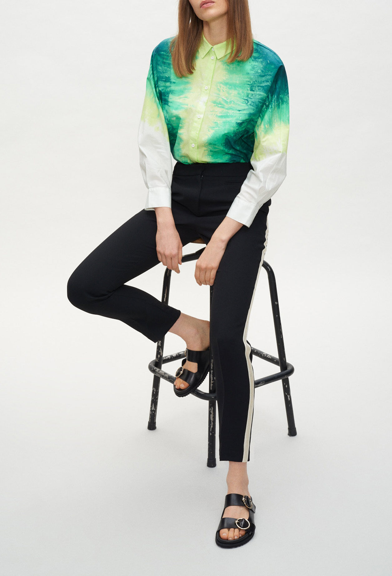 Camisa con estampado tie & dye