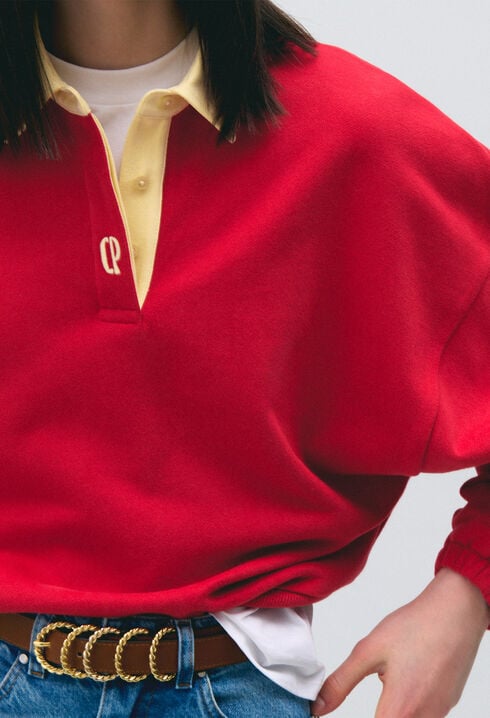 Sudadera oversize de algod&oacute;n