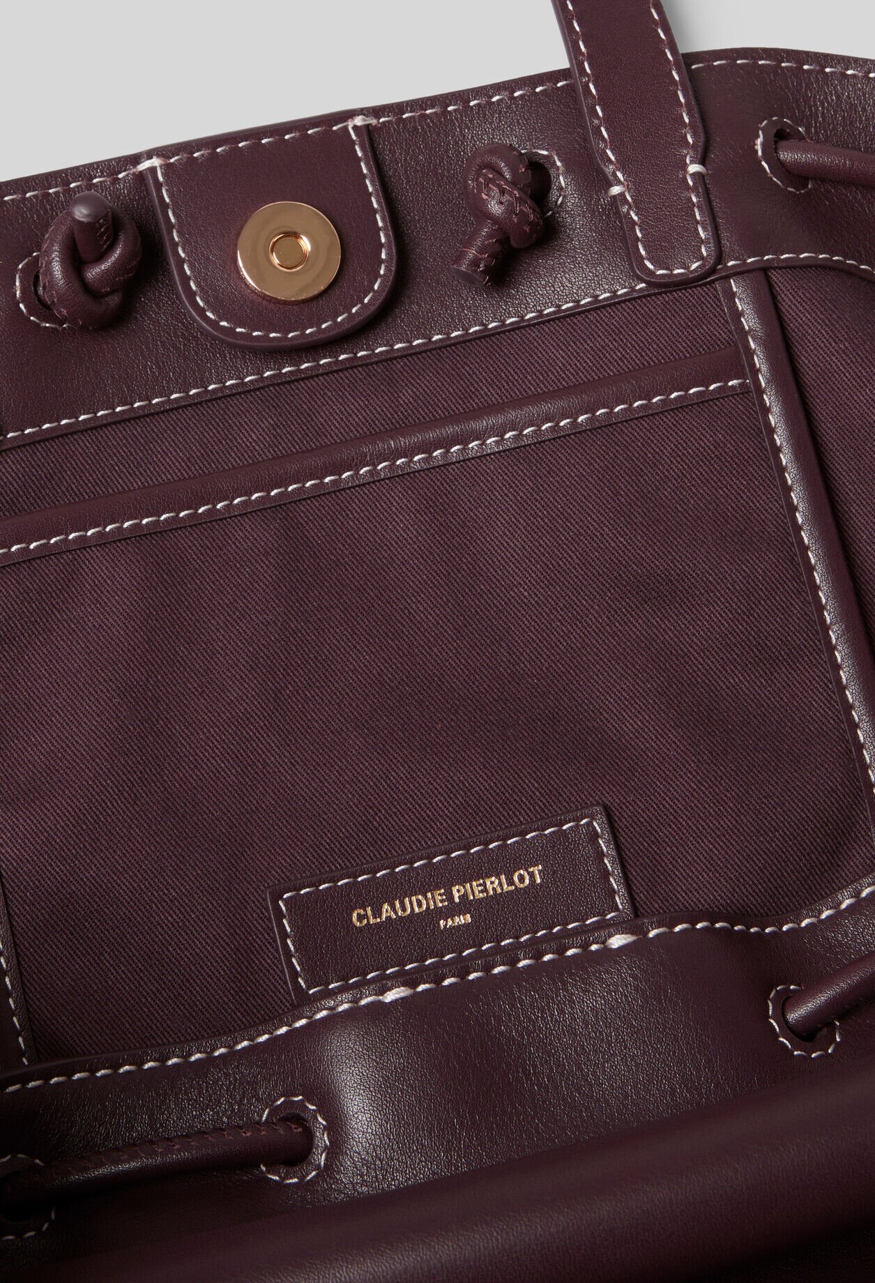 Bolso shopper de cuero liso