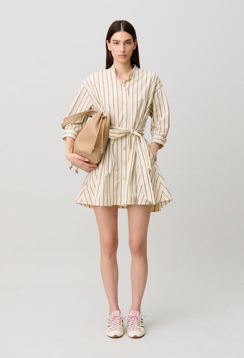 Robe courte manches longues