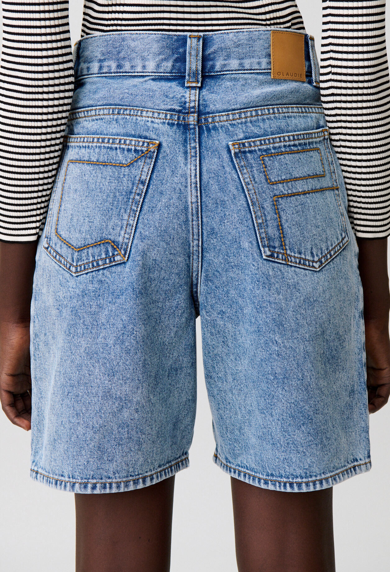 Short vaquero de pernera recta