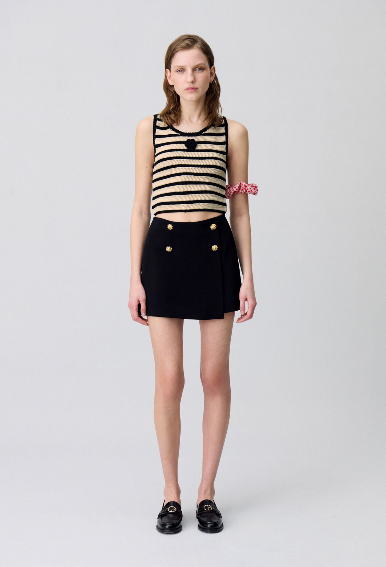 Top de crochet a rayas