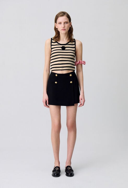 Top de crochet a rayas