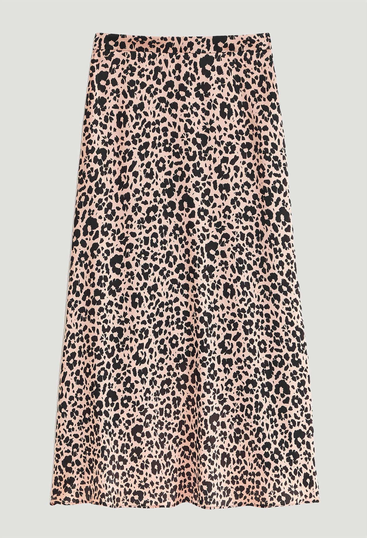 Falda midi de leopardo