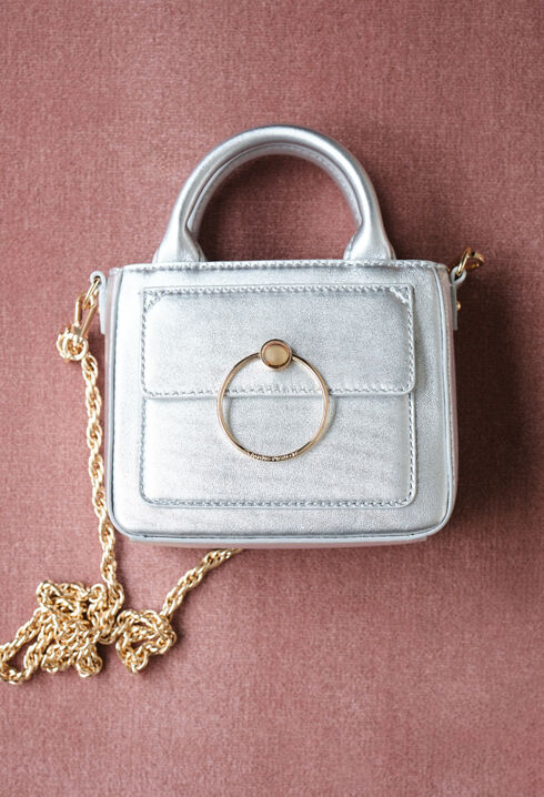 Bolso Anouck nano plateado