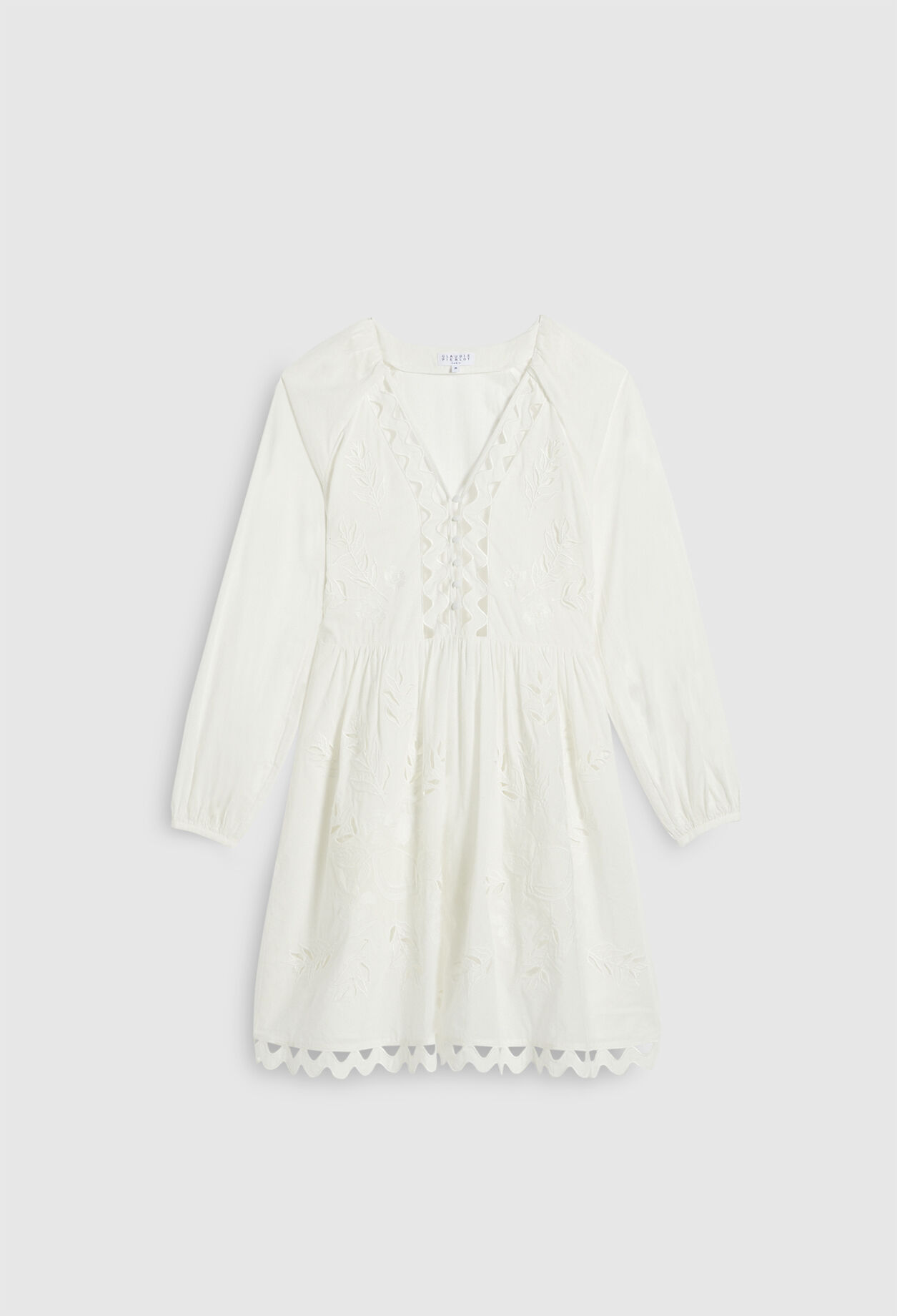 Vestido blanco calado