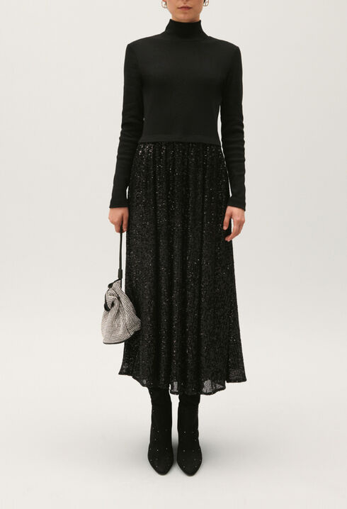 Vestido de lentejuelas negras