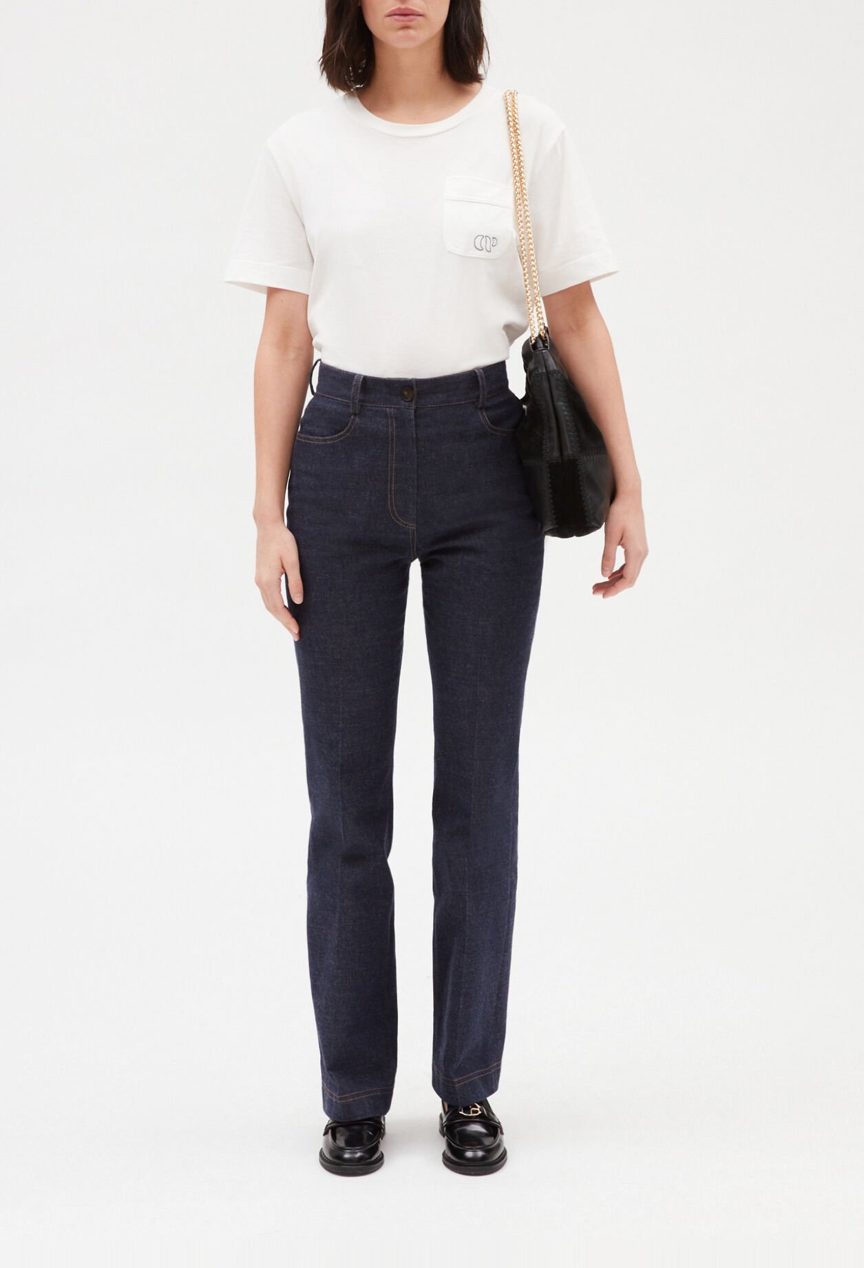 Camiseta de manga corta en crudo