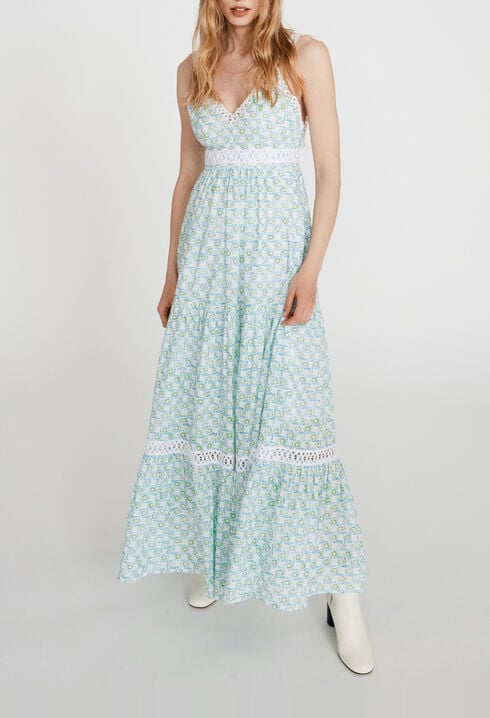 Vestido largo con espalda al aire