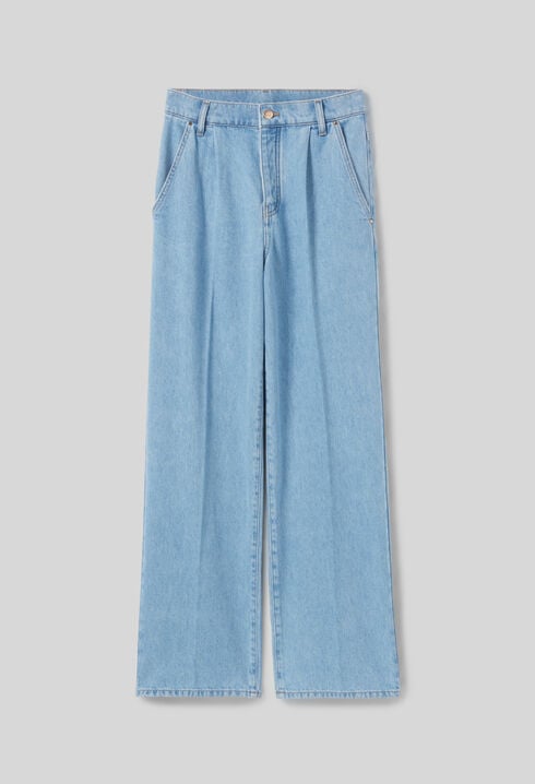 Vaqueros anchos de denim