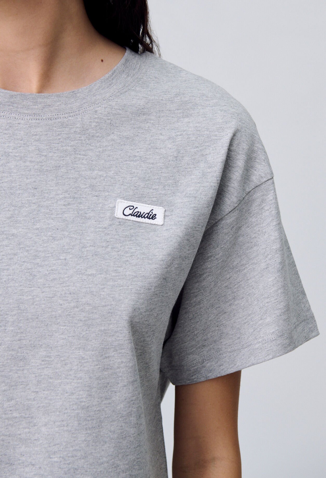 Camiseta de algodón de corte amplio