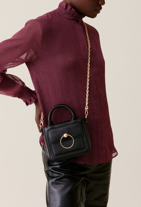 Mini bolso Anouck piel lisa cadena