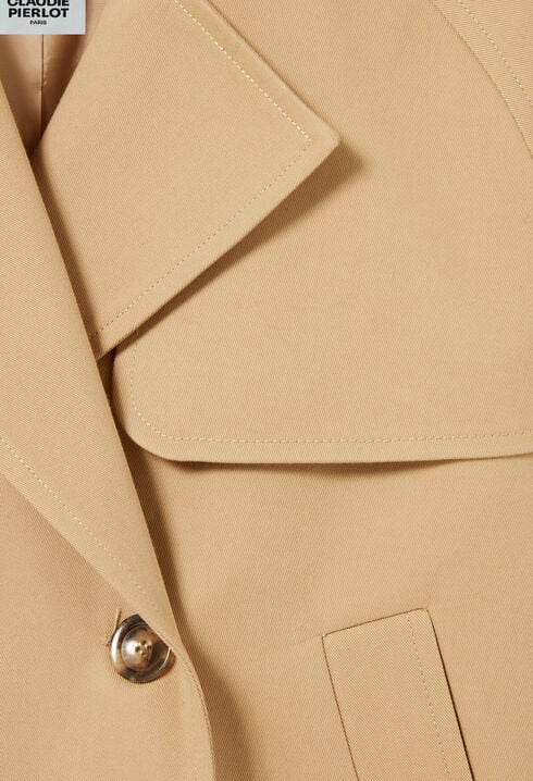 Chaqueta trench corta