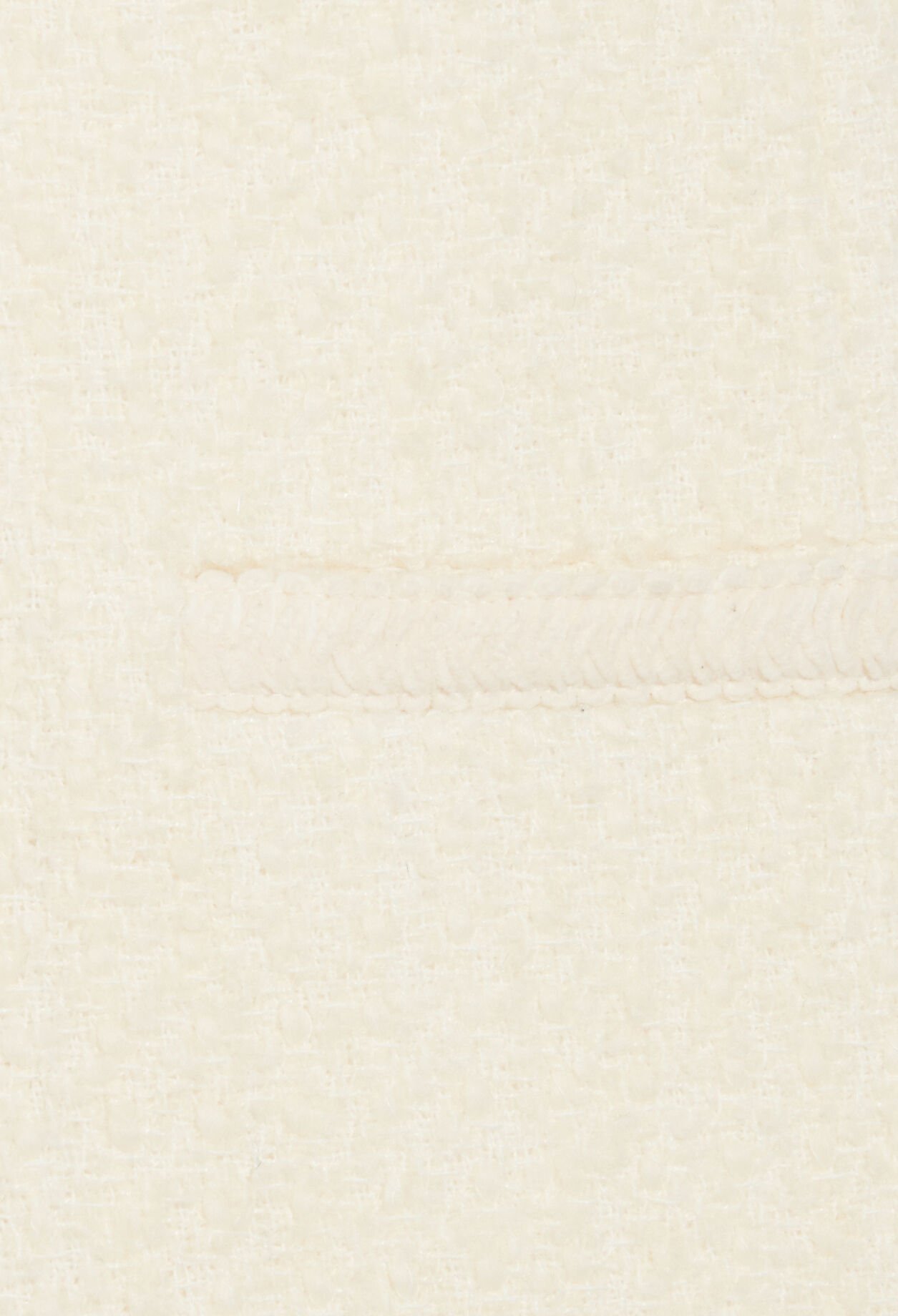 Vestido corto de tweed color marfil