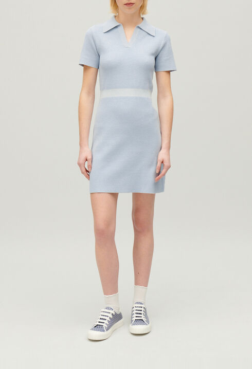 Vestido corto de punto