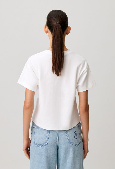 Camiseta de algod&oacute;n bordada