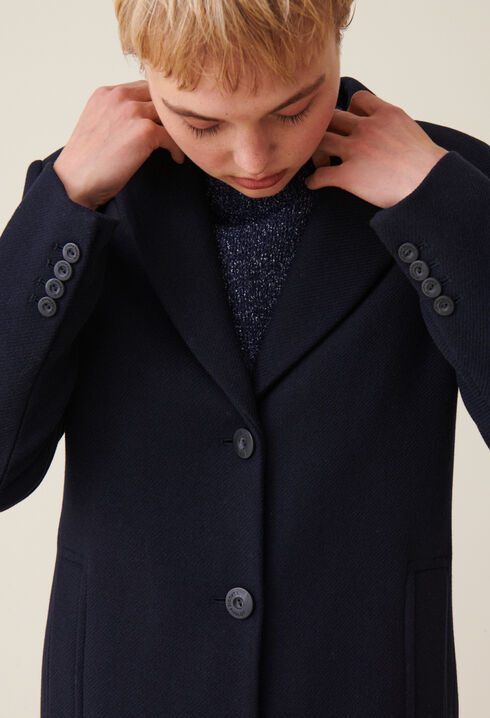 Abrigo recto de largo medio