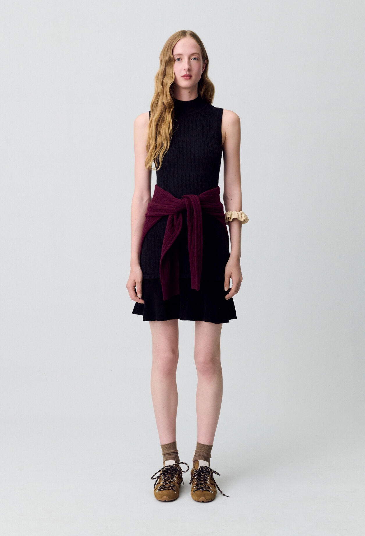 Vestido de punto con cuello alto