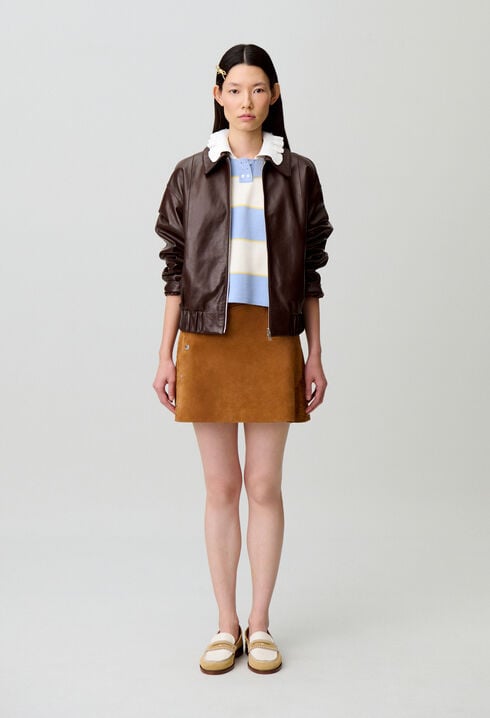 Polo de punto a rayas