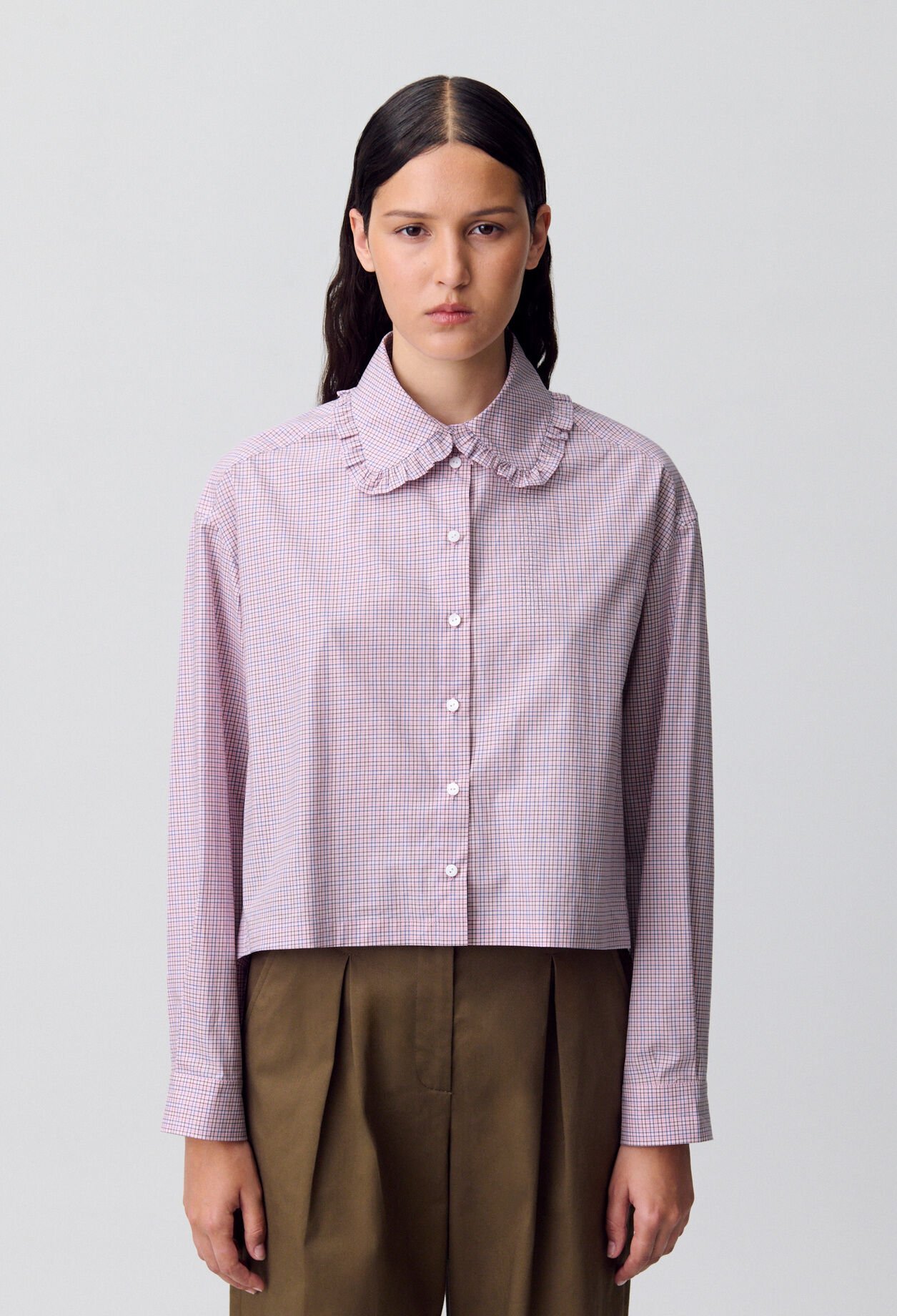 Camisa de popelina a cuadros