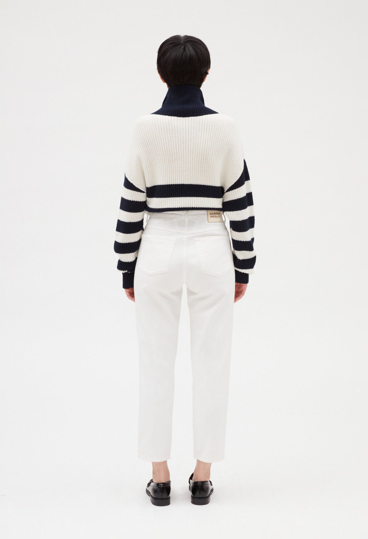 Vaquero blanco de algodón bio