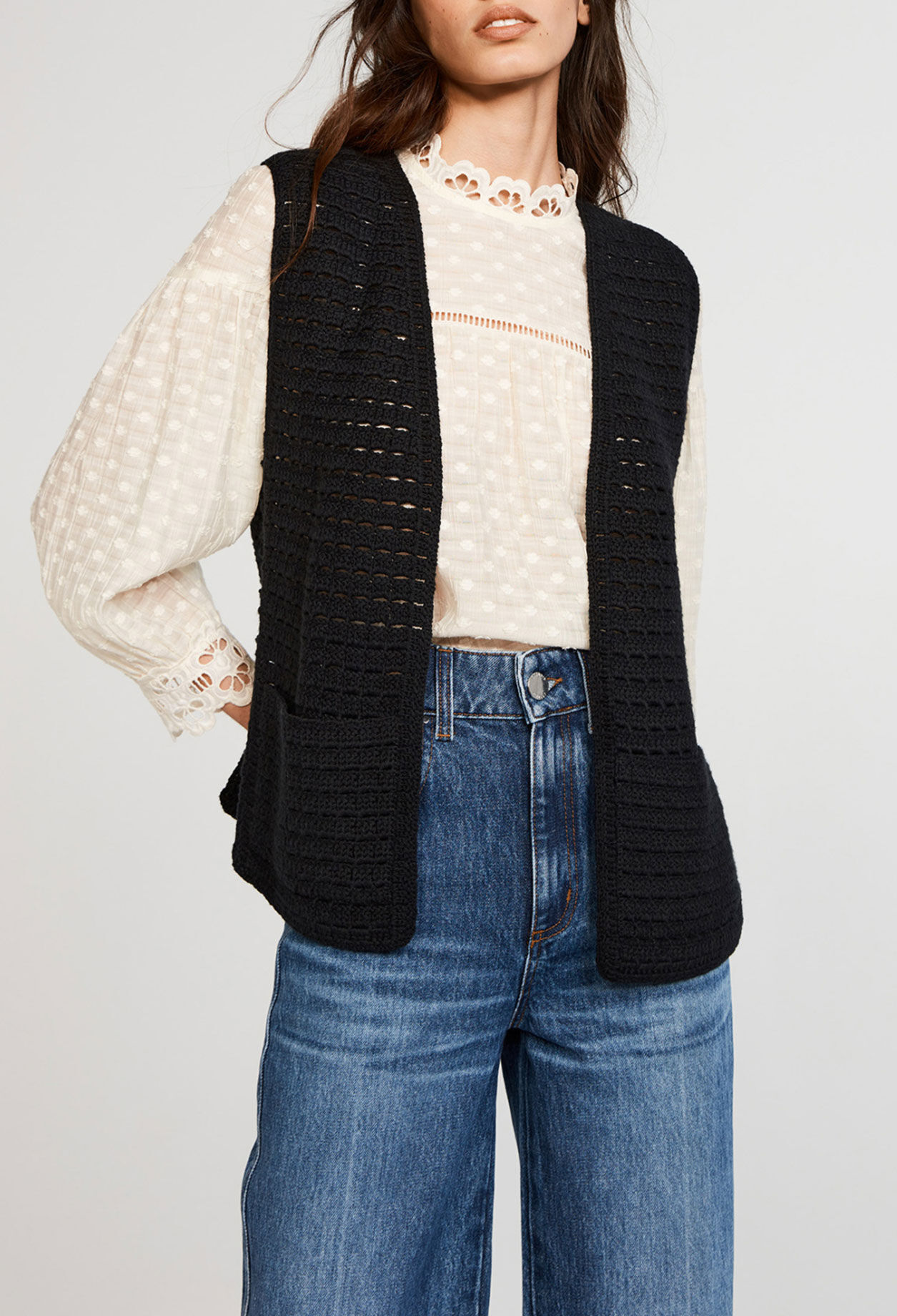 Chaqueta de punto de algodón bio